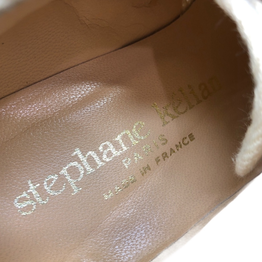 Ivory Knit Stephane Kelian Paris Knit Oxfords Sz 8 - Picture 12 of 12